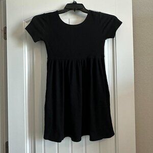 Old Navy Black Ribbed Girls Dress 10/12